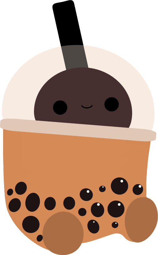 Boba Review Mascot Happy