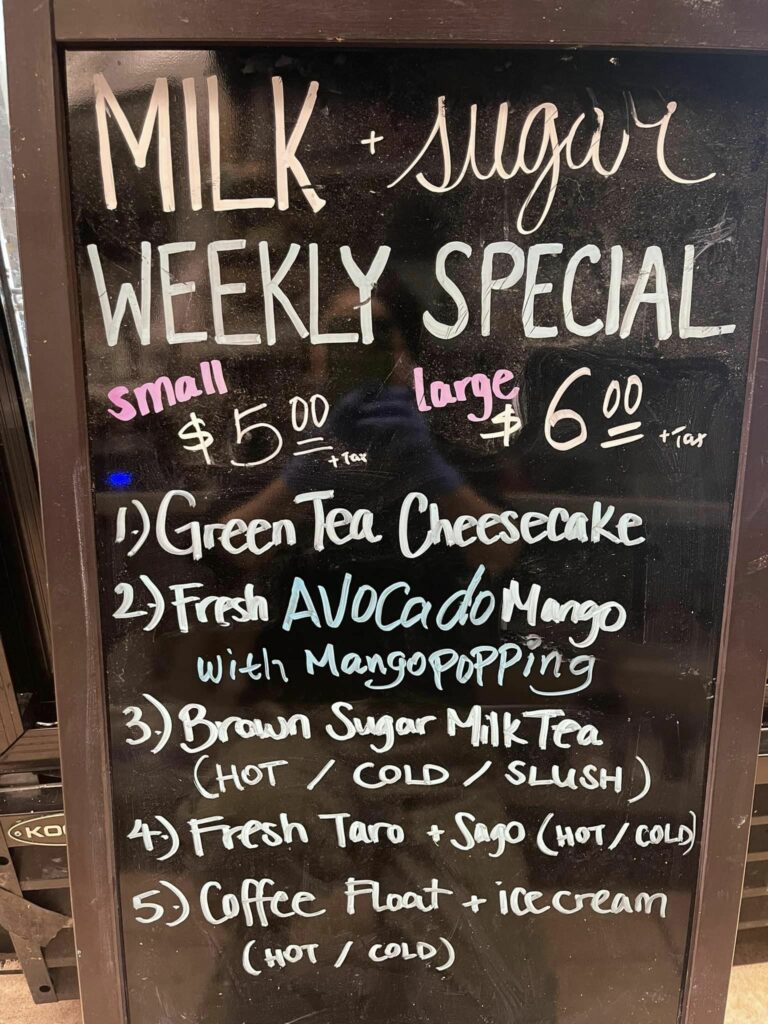 Milk & Sugar Promotion of the Week