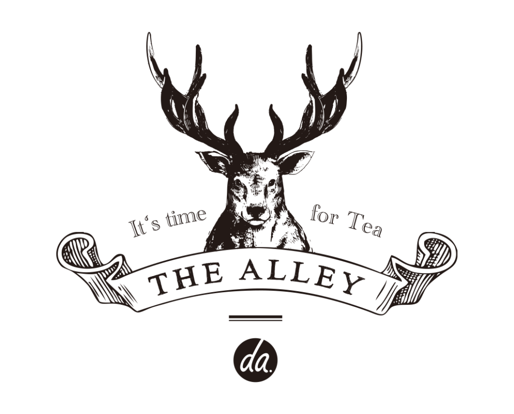 The Alley Logo, Deer Head on top and bellow The Alley name